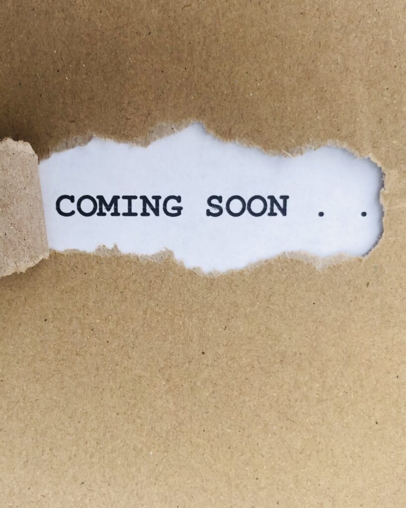 Concept of coming soon